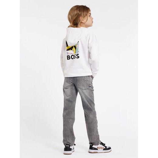 Boss Bluza J51004 S Biały Loose Fit ze sklepu MODIVO w kategorii Bluzy chłopięce - zdjęcie 182622416
