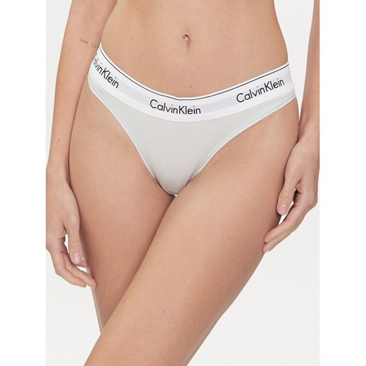 Calvin Klein Underwear Stringi 0000F3786E Niebieski ze sklepu MODIVO w kategorii Majtki damskie - zdjęcie 182622575