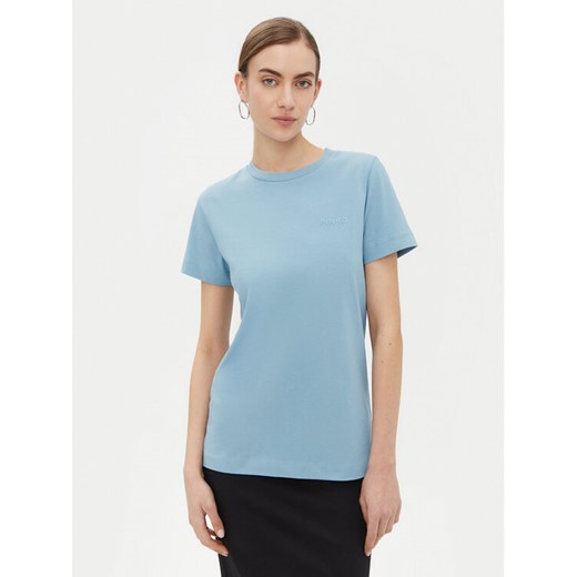 PINKO T-Shirt Start 101752 Niebieski Regular Fit ze sklepu MODIVO w kategorii Bluzki damskie - zdjęcie 182622607