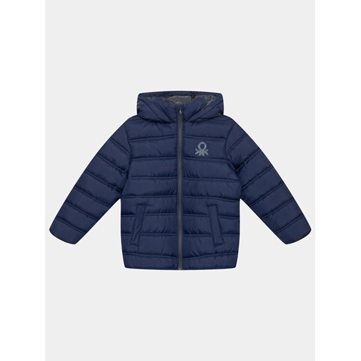 United Colors Of Benetton Kurtka zimowa 2WU0CN016 Granatowy Regular Fit ze sklepu MODIVO w kategorii Kurtki chłopięce - zdjęcie 182622645