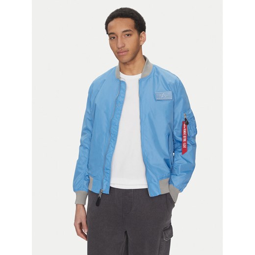 Alpha Industries Kurtka bomber MA-1 TTC Two Tone 126101 Niebieski Regular Fit ze sklepu MODIVO w kategorii Kurtki męskie - zdjęcie 182622655