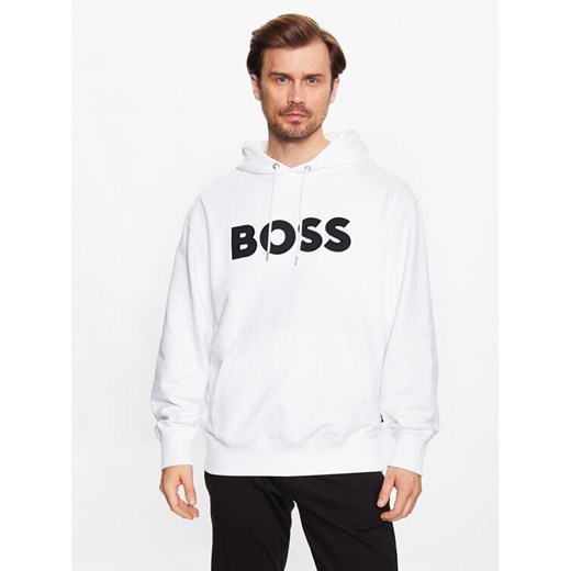 Boss Bluza 50486243 Biały Regular Fit ze sklepu MODIVO w kategorii Bluzy męskie - zdjęcie 182622746