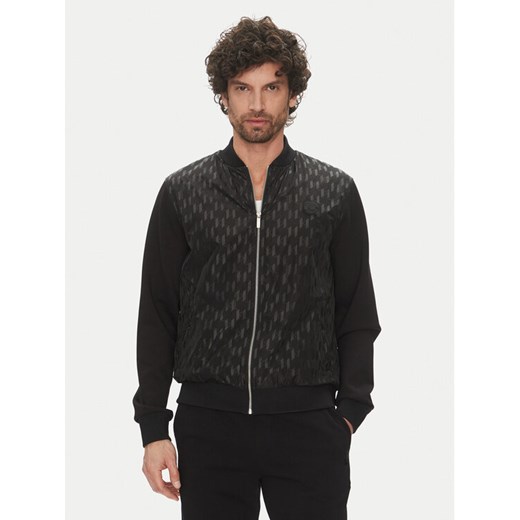KARL LAGERFELD Bluza 505064 552902 Czarny Regular Fit ze sklepu MODIVO w kategorii Bluzy męskie - zdjęcie 182622769