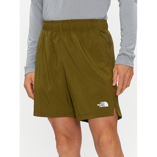 The North Face Szorty sportowe 24/7 NF0A3O1B Zielony Regular Fit ze sklepu MODIVO w kategorii Spodenki męskie - zdjęcie 182622788
