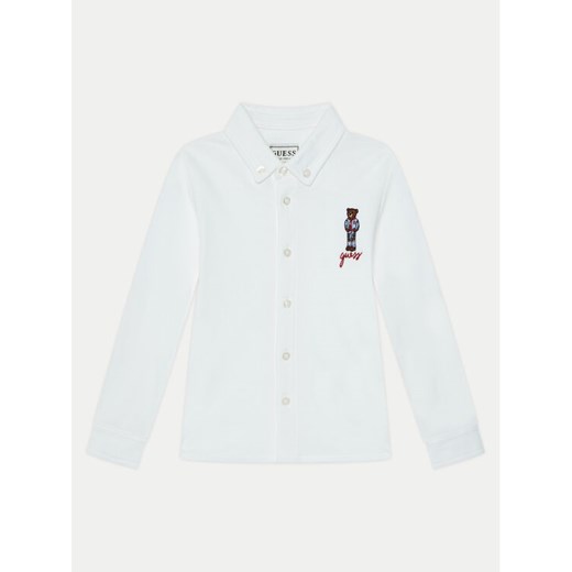 Guess Koszula N5RP01 KAPY0 Biały Regular Fit ze sklepu MODIVO w kategorii Koszule chłopięce - zdjęcie 182622817