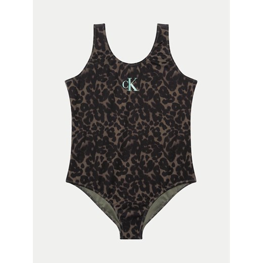 Calvin Klein Swimwear Strój kąpielowy KY0KY00070 Czarny ze sklepu MODIVO w kategorii Stroje kąpielowe - zdjęcie 182622828