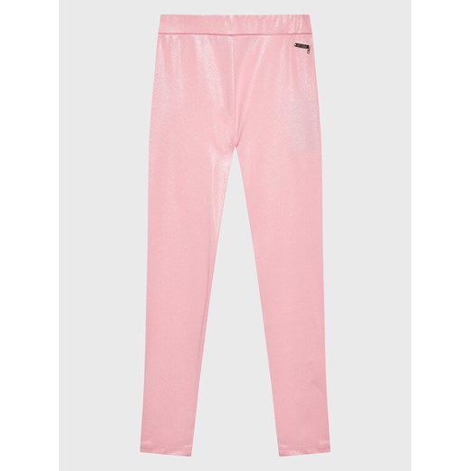 Guess Legginsy J3RB05 KBL40 Różowy Slim Fit ze sklepu MODIVO w kategorii Spodnie dziewczęce - zdjęcie 182622845