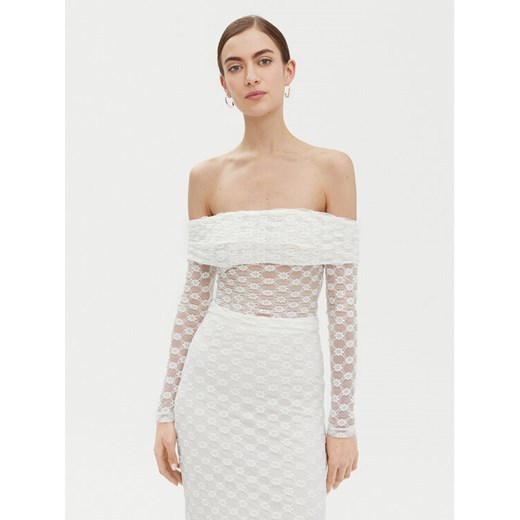 BARDOT Bluzka 59742TB Biały Regular Fit ze sklepu MODIVO w kategorii Bluzki damskie - zdjęcie 182622895