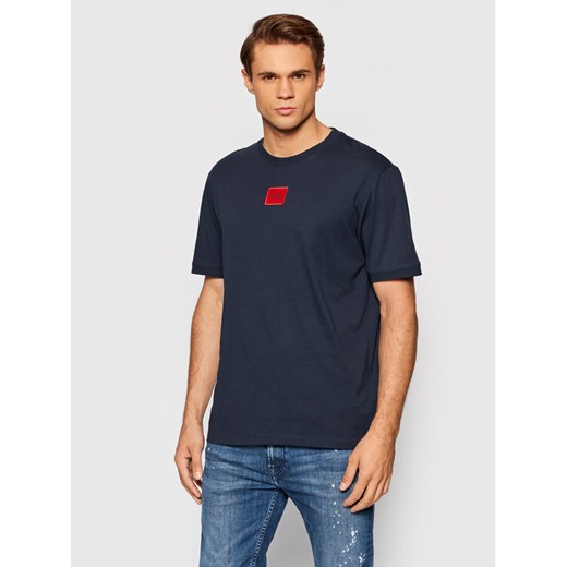 Hugo T-Shirt Diragolino212 50447978 Granatowy Regular Fit ze sklepu MODIVO w kategorii T-shirty męskie - zdjęcie 182622906