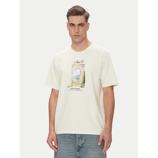 Jack&Jones T-Shirt Hydra 12277248 Beżowy Relaxed Fit ze sklepu MODIVO w kategorii T-shirty męskie - zdjęcie 182622915