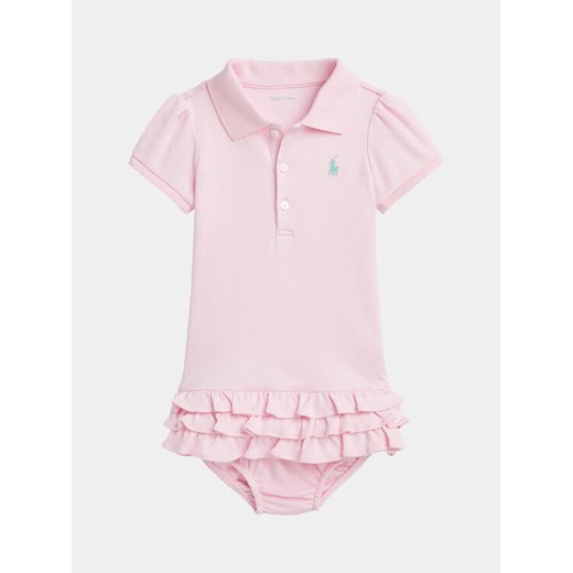 Polo Ralph Lauren Sukienka codzienna 310734891032 Różowy Regular Fit ze sklepu MODIVO w kategorii Body niemowlęce - zdjęcie 182623018