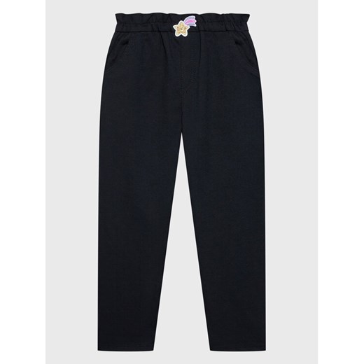 United Colors Of Benetton Spodnie materiałowe 4LAAGF00B Czarny Regular Fit ze sklepu MODIVO w kategorii Spodnie dziewczęce - zdjęcie 182623078