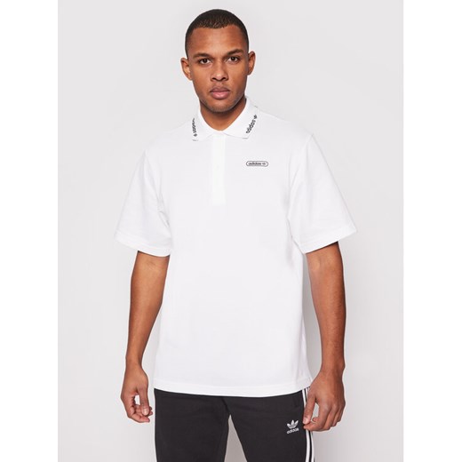 adidas Polo Summer GN3835 Biały Regular Fit ze sklepu MODIVO w kategorii T-shirty męskie - zdjęcie 182623137
