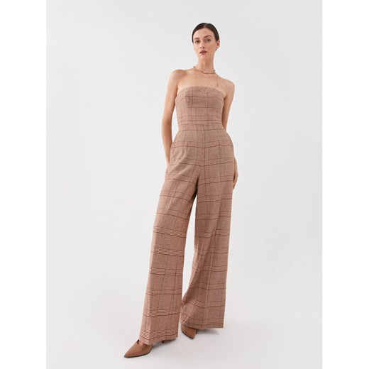 TWINSET Kombinezon 232TP2750 Brązowy Regular Fit ze sklepu MODIVO w kategorii Kombinezony damskie - zdjęcie 182623146