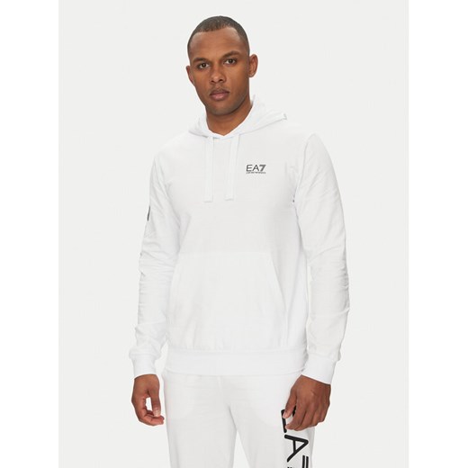 EA7 Emporio Armani Bluza 7M000569 AF13512 M0003 Biały Regular Fit ze sklepu MODIVO w kategorii Bluzy męskie - zdjęcie 182623158