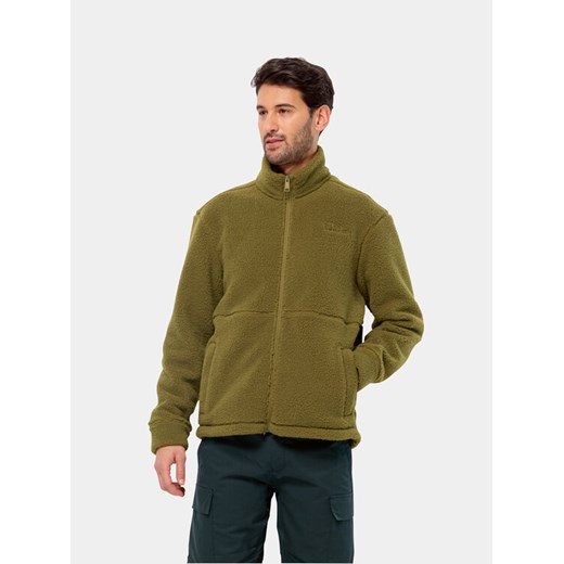 Jack Wolfskin Polar Felslicht Jkt 1711151 Khaki Regular Fit ze sklepu MODIVO w kategorii Bluzy męskie - zdjęcie 182623159