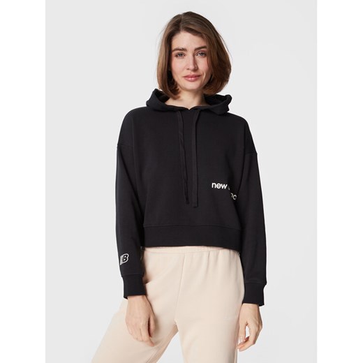 New Balance Bluza WT23512 Czarny Relaxed Fit ze sklepu MODIVO w kategorii Bluzy damskie - zdjęcie 182623197