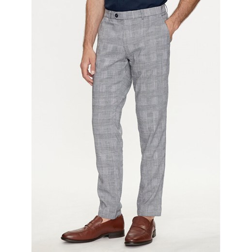 Bugatti Chinosy 4380 56213A Niebieski Slim Fit ze sklepu MODIVO w kategorii Spodnie męskie - zdjęcie 182623227