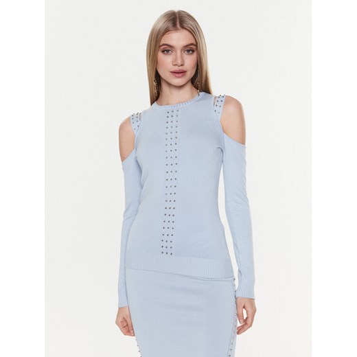 Liu Jo Sport Bluzka TA3056 MS49I Błękitny Slim Fit ze sklepu MODIVO w kategorii Bluzki damskie - zdjęcie 182623246