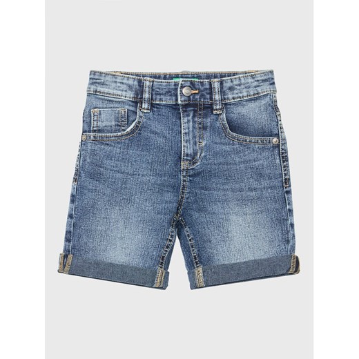 United Colors Of Benetton Szorty jeansowe 4XA2G900U Niebieski Slim Fit ze sklepu MODIVO w kategorii Spodenki niemowlęce - zdjęcie 182623368