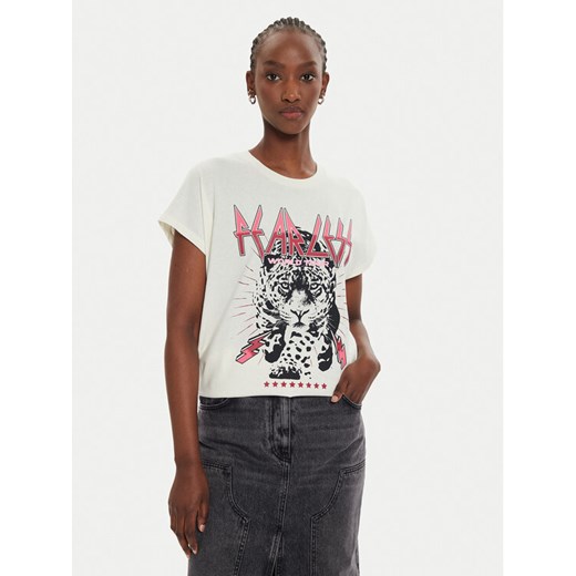 JJXX T-Shirt Wilma 12274694 Écru Boxy Fit ze sklepu MODIVO w kategorii Bluzki damskie - zdjęcie 182623377