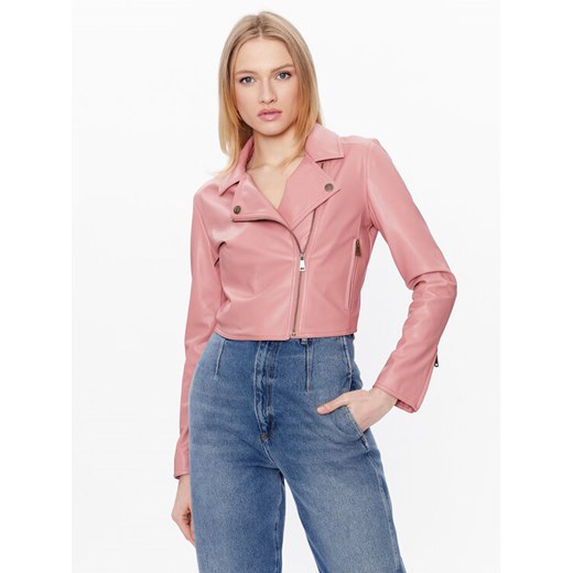 TWINSET Kurtka z imitacji skóry 231TP262A Różowy Regular Fit ze sklepu MODIVO w kategorii Kurtki damskie - zdjęcie 182623439