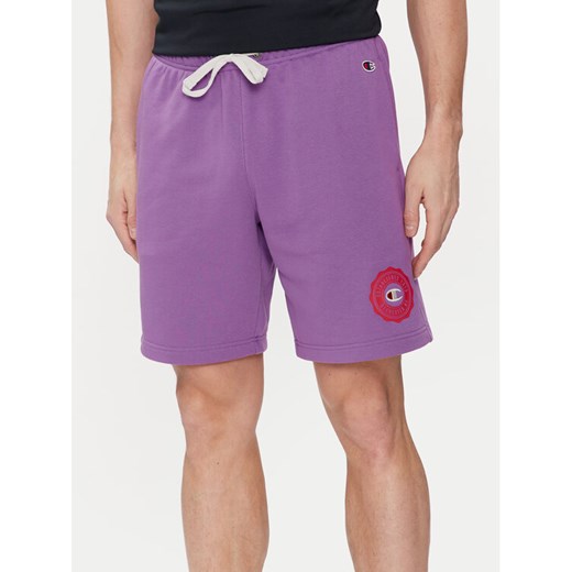 Champion Szorty sportowe 219850 Fioletowy Comfort Fit ze sklepu MODIVO w kategorii Spodenki męskie - zdjęcie 182623445