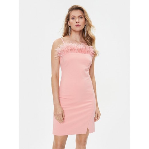 TWINSET Sukienka koktajlowa 232TP2490 Różowy Slim Fit ze sklepu MODIVO w kategorii Sukienki - zdjęcie 182623467