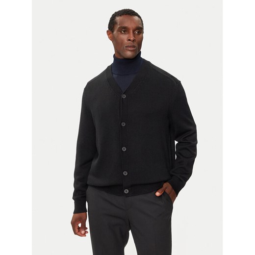 Armani Exchange Kardigan 6DZE1G ZM1LZ 1200 Czarny Regular Fit ze sklepu MODIVO w kategorii Swetry męskie - zdjęcie 182623495