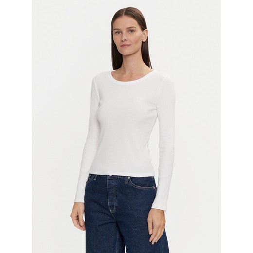 Gap Bluzka 542721-04 Biały Slim Fit ze sklepu MODIVO w kategorii Bluzki damskie - zdjęcie 182623528