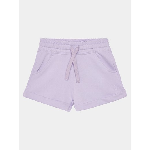 United Colors Of Benetton Szorty sportowe 3J68C901C Fioletowy Regular Fit ze sklepu MODIVO w kategorii Spodenki dziewczęce - zdjęcie 182623547
