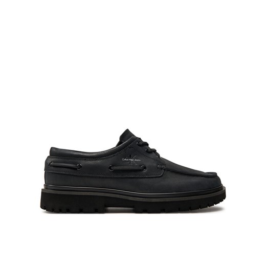 Calvin Klein Jeans Półbuty Hybrid Boat Shoe Slipon Lh Btw YM0YM00937 Czarny ze sklepu MODIVO w kategorii Mokasyny męskie - zdjęcie 182623647
