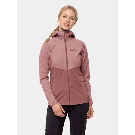 Jack Wolfskin Kurtka softshell Go Hike Softshell 1306862 Bordowy Regular Fit ze sklepu MODIVO w kategorii Kurtki damskie - zdjęcie 182623709