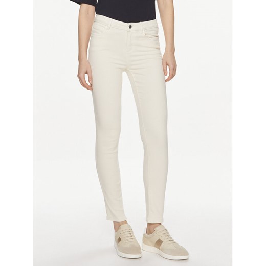 Morgan Jeansy 231-PRETTY1 Écru Slim Fit ze sklepu MODIVO w kategorii Jeansy damskie - zdjęcie 182623718