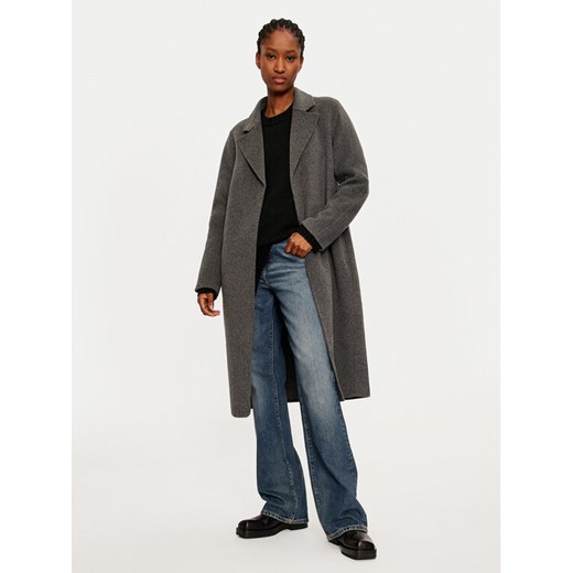 Vero Moda Płaszcz wełniany Ofelia 10315046 Szary Regular Fit ze sklepu MODIVO w kategorii Płaszcze damskie - zdjęcie 182623726