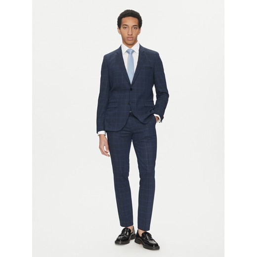 HUGO Garnitur Arti/Hesten232X 50535473 Granatowy Extra Slim Fit ze sklepu MODIVO w kategorii Garnitury męskie - zdjęcie 182623737