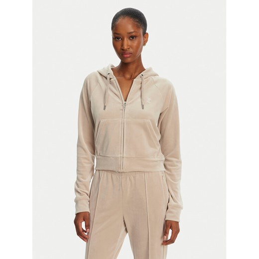 Juicy Couture Bluza Madison JCWA122001 Beżowy Slim Fit ze sklepu MODIVO w kategorii Bluzy damskie - zdjęcie 182623739