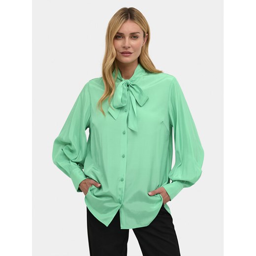 Kaffe Koszula Loren 10508188 Zielony Regular Fit ze sklepu MODIVO w kategorii Koszule damskie - zdjęcie 182623795