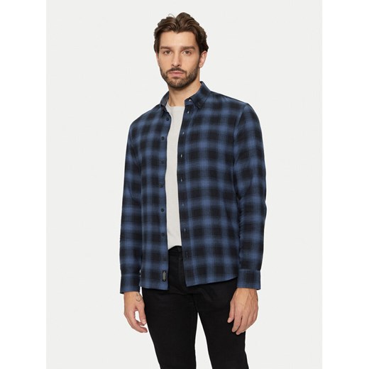 Blend Koszula 20717421 Granatowy Slim Fit ze sklepu MODIVO w kategorii Koszule męskie - zdjęcie 182623808