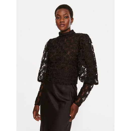 Munthe Bluzka Thiki 243103824330 Czarny Regular Fit ze sklepu MODIVO w kategorii Bluzki damskie - zdjęcie 182623837