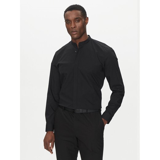 HUGO Koszula Kaleb 50539772 Czarny Slim Fit ze sklepu MODIVO w kategorii Koszule męskie - zdjęcie 182623919