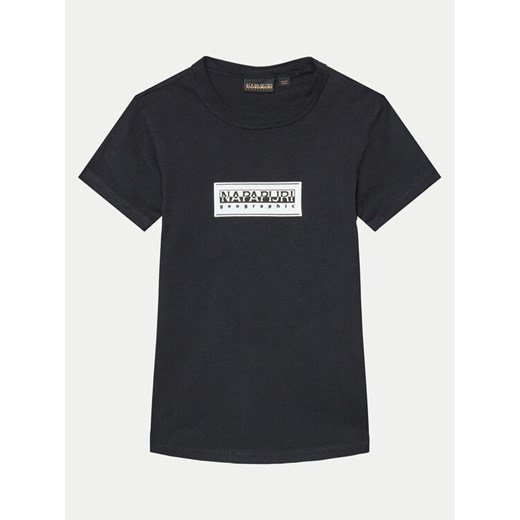 Napapijri T-Shirt S-Chamois NP0A4HYL S Czarny Regular Fit ze sklepu MODIVO w kategorii T-shirty chłopięce - zdjęcie 182623937