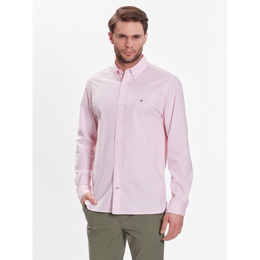 Tommy Hilfiger Koszula 1985 MW0MW29968 Różowy Regular Fit ze sklepu MODIVO w kategorii Koszule męskie - zdjęcie 182623945