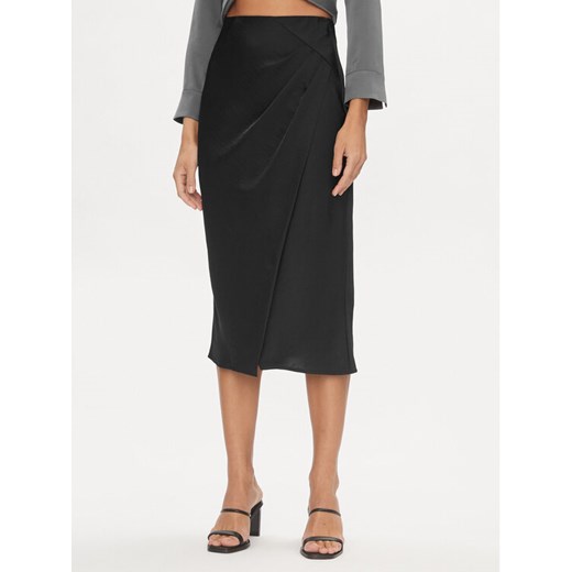 YAS Spódnica midi 26032507 Czarny Regular Fit ze sklepu MODIVO w kategorii Spódnice - zdjęcie 182623985
