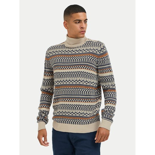 Blend Golf 20717264 Beżowy Regular Fit ze sklepu MODIVO w kategorii Swetry męskie - zdjęcie 182624049
