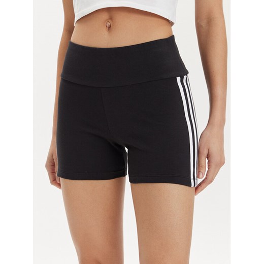 adidas Szorty sportowe 3-Stripes IP2980 Czarny Slim Fit ze sklepu MODIVO w kategorii Szorty - zdjęcie 182624136
