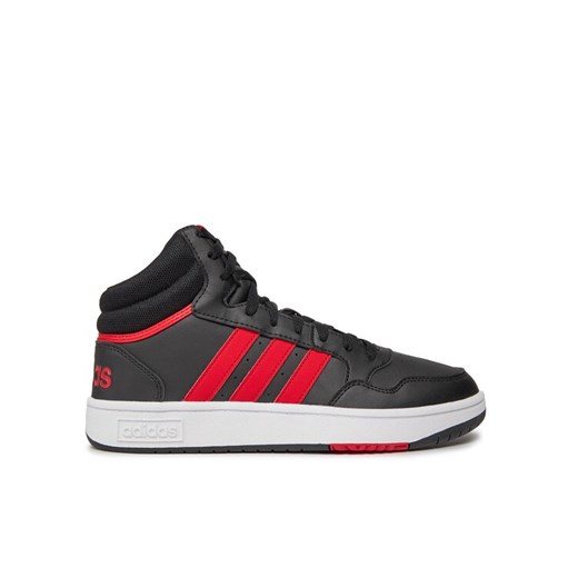adidas Sneakersy Hoops 3.0 Mid ID9835 Czarny ze sklepu MODIVO w kategorii Buty sportowe męskie - zdjęcie 182624169