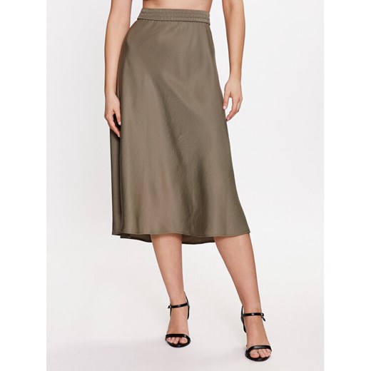 Olsen Spódnica midi 16001336 Khaki Regular Fit ze sklepu MODIVO w kategorii Spódnice - zdjęcie 182624196