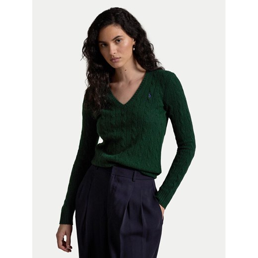 Polo Ralph Lauren Sweter 211910422010 Zielony Slim Fit Polo Ralph Lauren M MODIVO