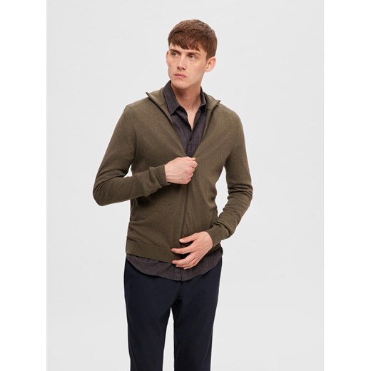 Selected Homme Sweter 16074688 Zielony Regular Fit ze sklepu MODIVO w kategorii Swetry męskie - zdjęcie 182624259